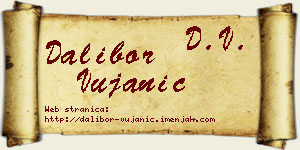 Dalibor Vujanić vizit kartica